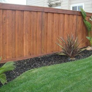 Picture Frame Board-on-board Vertical Wood Fences