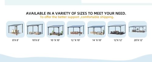 Custom Metal Wall Mounted Gazebo, Polycarbonate Panel Awning - Image 14