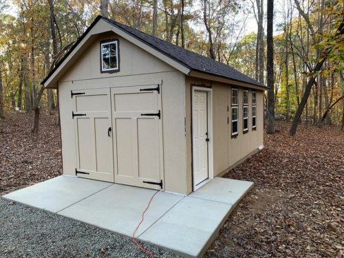 Yardline Upton 12’ x 24’ Wood Shed with 96” Double Doors & 48” Door